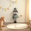 Christmas snowman doll, retractable standing doll, Christmas souvenir Specification image